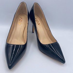 YDN Chic Pointed Toe Mid Heel Pumps for Women Polk